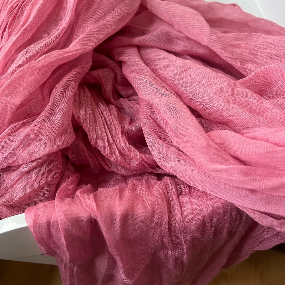 Rustic, Boho, Farmhouse Pink Runner Cheese Cloth - 3 pieces